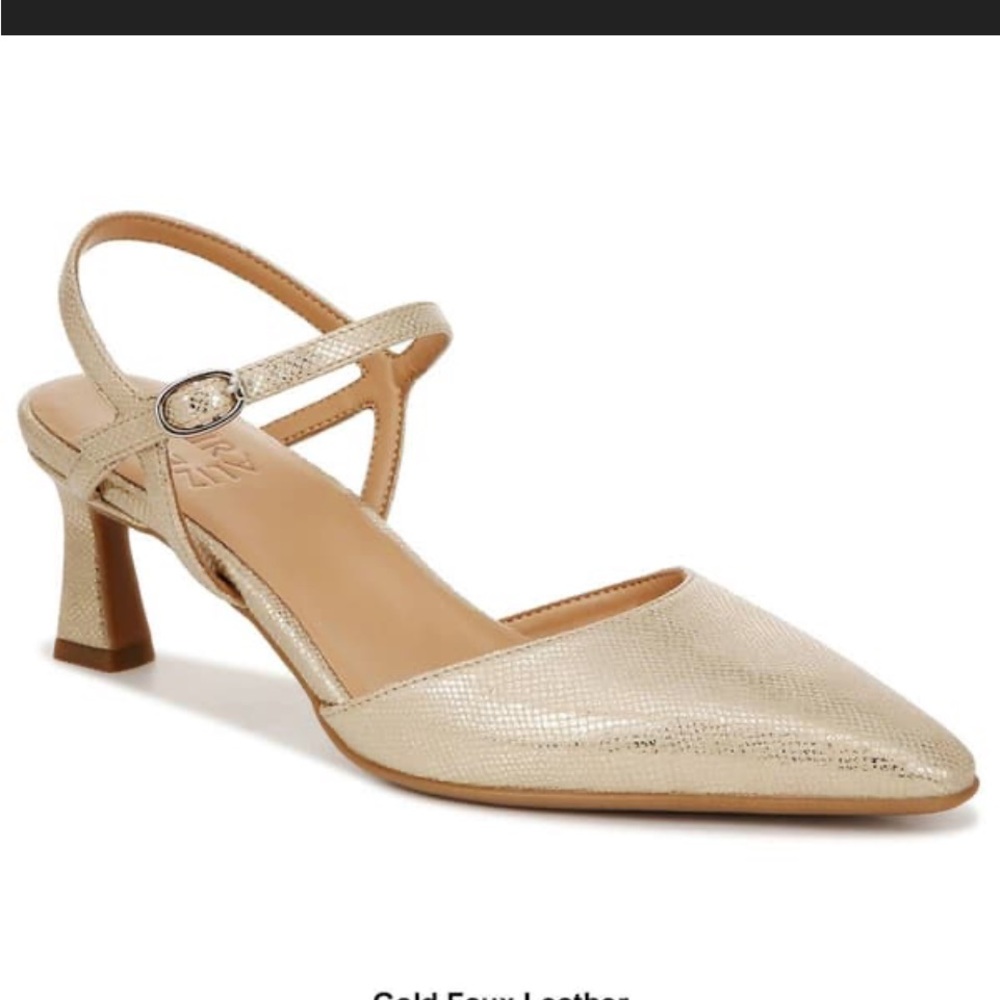 Naturalizer Gold Textured Heels